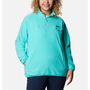 Columbia Harborside II Fleece Plus Size, Pullover Azules Para Mujer | 075283-NJQ